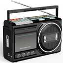 Cassette Player Recorder Bluetooth: Retro Boombox Radio FM/AM/SW - Tape/USB Converter - Portable Senior Boom Box with Earphone Jack - Built-in MIC for Voice Recording- Sound Amplifier - DC/AC