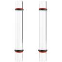 2-Piece Polymer Clay Acrylic Rolling Pin Set – Clear Slab Roller Tools with Thickness Rings for DIY Sculpting & Air-Dry Clay Projects