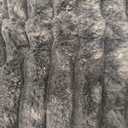 ZLINA Set of 2 Black Faux Fur Decorative Throw Pillow Covers Fluffy Striped Pillowcase Cushion Covers 18 x 18 Inch Decor Sofa Couch Bedroom