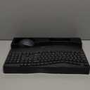 Wireless Keyboard and Mouse Combo, 2.4G Full Size Wave Keys Ergonomic Keyboard with Wrist Rest for Natural Typing, 3 DPI Adjustable Ergonomic Silent Mouse for Computer/ Laptop/ Windows/ Mac (Gray)