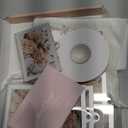 UNIQOOO 8 Set Christmas Acrylic Rectangle Photo Ornaments for Display Picture, 3"x 2" Acrylic Hanging Photo Frame, Double-Sided Picture Frames for Home, Party, Tree Decorations(Silver)