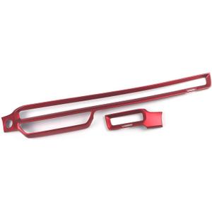 Car Accessories Dashboard Center Console AC Air Vent Outlet Cover Trim Protective Frame Molding Compatible with Honda Civic 11th Gen 2022 2023 2024 2025 2026(Red) 2PCS ABS