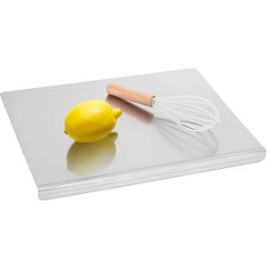 Stainless Steel Cutting Board for Kitchen Large (40x30cm/15.7x11.8in) Non-Slip, Dishwasher Safe Ideal for Meat, Vegetables, Fruits, Bread & Baking Commercial & Home Use