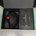Nulea M501 Wireless Trackball Mouse, Rechargeable Ergonomic, Easy Thumb Control, Precise & Smooth Tracking, 3 Device Connection (Bluetooth or USB Receiver), Compatible for PC, Laptop, Mac, Windows.