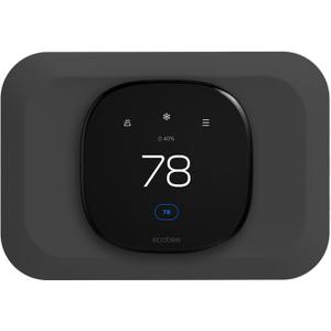 Wall Plate Cover Compatible with New 2022 Ecobee Smart Thermostat Premium & 2022 Ecobee Smart Thermostat Enhanced, Programmable WiFi Thermostat Accessory, Black