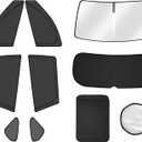 FIILINES 8PCS Car Window Shades for Toyota RAV4 2019-2025 Accessorie Double Layer Car Side Full Windows Rear Triangular Windshield Sun Shade 100% UV Rays & Privacy Protection