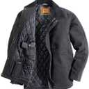 Venado Concealed Carry Jacket for Men - Heavy Duty Canvas - Conceal Carry Pockets (6X-Large, Black)