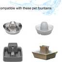 16 Pack Pet Fountain Filter Replacement,8 Carbon Filters and 8 Foam Pre-Filter Replacement Compatible with Multiple Pet Water Dspensers Water Bowl