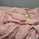 UNIKOME Queen Size Comforter Set Pink - Lightweight Soft Pintuck Down Alternative Bedding Set for Summer, All Seasons, 3 Pieces Pinch Pleat Solid Bed Set with Comforter, 2 Pillowcases