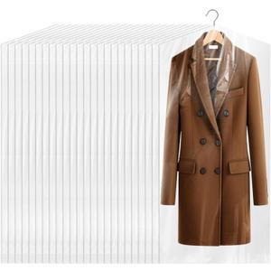 120 Pack Dry Cleaner Bags, 47 Inch Plastic Clear Dry Cleaning Bags, Garment Bags for Clothes Cover Hanging Clothes for Suits Coat Shirt Pants Home Storage