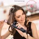 LANDOT Automatic Rotating Curling Iron: Easy-to-Use Ceramic Curling Wand 1 inch for Salon-Worthy Curls & Waves - Quick Heat & Adjustable Temp for All Hair Types