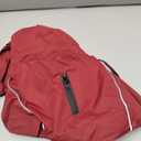 Mosucoirl Dog Raincoat Jacket Reflective Adjustable Hooded Pet Poncho Rain Coats with Leash Hole Waterproof Clothes for Small Medium Large Dogs (Red, M)