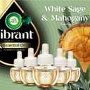 Air Wick Plug in Scented Oil Refill, 5ct, White Sage & Mahogany, Air Freshener, Essential Oils