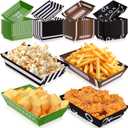 50 Pack Football Party Decorations Paper Food Trays - Movie Night Supplies Serving Plates for Super Football Bowl Birthday Disposable Decor - Style 3