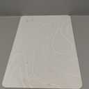 Stone Bath Mat Diatomaceous Earth Shower Mat Non-Slip Super Absorbent Diatomite Stone Mats for Bathroom Floor/Kitchen Counter Quick Drying Natural Easy to Clean (23.6'' x 15.4" White)