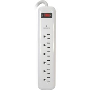 Prime Wire PB802124 6-Outlet Household Electronics Surge Protector with 14/3 SJT 3-Feet Cord.