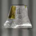 2 x Muyindo 100 Pieces (7x15 Inch) Clear Cone Bags with Twist Ties for Candies, Cookies, Popcorn, Sweets, Chocolates and More; Perfect for Birthday, Wedding, Halloween, Christmas and Other Social Events (gold)