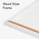 U Brands Magnetic Dry Erase Board White Board, 30" x 20", Modern White Wood Style Pin-It Frame, Includes Marker and Magnet