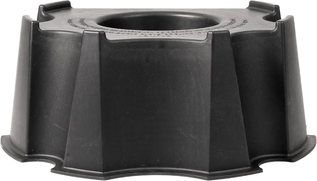 RTS Home Accents 55-Gallon Rain Barrel Stand, Made from 100% Recycled Material, Black