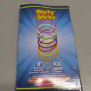 PartySticks Glow Sticks Party Supplies 100pk - 8 Inch Glow in the Dark Light Up Sticks Party Favors, Glow Party Decorations, Neon Party Glow Necklaces and Glow Bracelets with Connectors