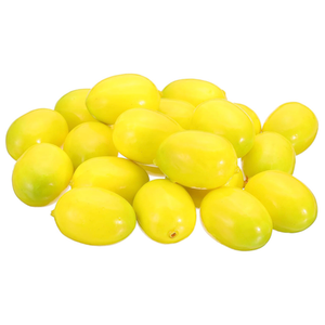 PATIKIL 20 Pcs Artificial Mini Lemon, Foam Simulation Fake Small Lemon Lifelike Realistic Faux Fake Fruit Model for Home Kitchen Party Decoration, Photography Props