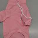 Dog Basic Hoodie Soft Dog Clothes Cold Weather Sweaters for Medium Large Dogs Cozy Fabric Warm Sweatshirt with Leash Hole (Pink, M (Back: 16.54",Chest: 22.05", Neck: 16.54")) (Medium (10-20 lbs))