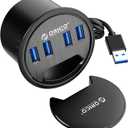 ORICO Desk Grommet, 4 Port USB 3.0 Hub, 5Gbps Data Transmission with 4.9ft Cord for Diameter 2.36" or 60MM Hole, Office Accessories, for PC, Flash Drive, HDD Enclosure and Other USB Devices