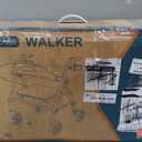 HOMLAND Foldable Rollator Walker for Seniors with Seat, 16" Extra-Wide Seat
