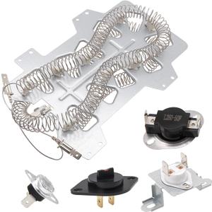 Dryer Heating Element Kit Compatible With Samsung DVE45N5300F/A3 DVE45N5300V/A3 DVE45N5300W/A3 DVE50M7450P/A3 DVE50M7450W/A3 DVE50R5200W/A3 DVE50R5400V/A3 DVE50R5400W/A3 DVE50T5300C/A3