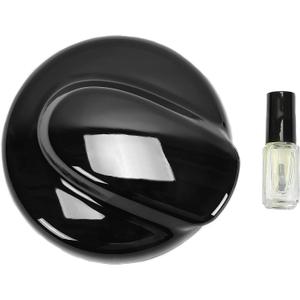HECASA Fuel Gas Tank Cap Cover Compatible with 2007-2014 BMW MINI Cooper S R55 R56 Black Covers Trim