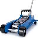 TONDA Low Profile Car Jack, 2.5 Ton (5,000 lb) Hydraulic Trolley Floor Jack for Garage, Home, Shop, Lifting Range 3.35" to 14.57", Blue