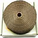 LEDAUT 2"x 50' Twill Weave Motorcycle ATV Titanium Exhaust Heat Shield Wrap with 11.8" Locking Ties 