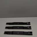 IWIWE 04771200 Lawn Mower Blades Compatible with Gravely ZT X, ZT XL Series, Ariens IKON X XL XD,Edge,52" Zero Turn Lawn Mower Blades Replaces 00450300 and 70716200 Mower Blades (Black,Set of 3)