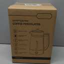 KIDISLE Percolator Coffee Pot Electric Coffee Maker, 10-Cup Coffee Percolator with Auto Keep Warm, Stainless Steel Basket, Borosilicate Glass, Cool-Touch Handle