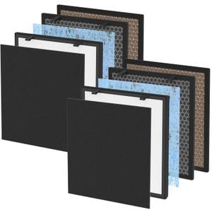 630/718 True HEPA Filter Replacement Compatible with Okaysou(OKSOU) Apollo 718 / Apollo 630 S630 pro Air Cleaner Purifier, UltraDuo 5in1 True HEPA Filter with Activated Carbon Filter，2packs