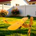24 inch Big Size Metal Airplane Garden Windmill