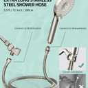 SR SUN RISE Filtered Shower Head with Handheld High Pressure 9 Spray Mode Showerhead Detachable Shower Head Water Softener Filters Beads for Hard Water Remove Chlorine 4 Filters Brushed Nickel