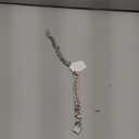 Pink Dog Necklace, Bling Diamond Cuban Link Dog Collars Glitter Rhinestone Puppy Chain for Small Medium Large Pet Dogs, 16-Inch