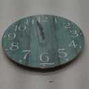 HYLANDA 14 Inch Teal Wall Clock - Silent, Non-Ticking, Battery Operated, Decorative, Unisex (B-teal)