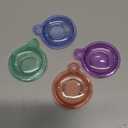 4 Pack Airtag Holder,Air Tag Case with Keychain,Lightweight Anti-Scratch, Easy Installation,Shockproof & Dustproof for Pet Tracking, Bags,Luggage,Keys,Kids,Pet Collar (Green+Purple+Blue+Pink)