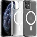 ONES for iPhone 11 Case, Translucent Matte Magnetic Phone Case Compatible with Magsafe, Military-Grade Shockproof Cover, Anti-Yellowing Hard Slim Protective Matte Case for iPhone 11
