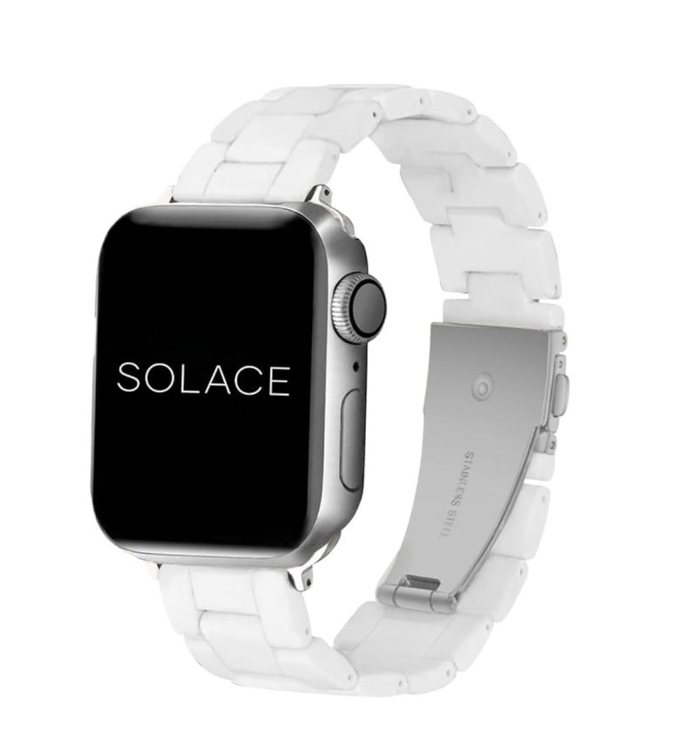 Solace Bands Lightweight Perma Watch Band - Universal Fit for Apple Watch Bands for Women and Men, iWatch Bands for 38mm 40mm 41mm 42mm 44mm 45mm 49mm Ultra, SE and Series Series 10 9 8 7 6 5 4 3 2 1 (Matte Solid)