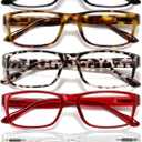 Gaoye Professional Reading Glasses for All Day - Computer Readers with Blue Light Protection - Value Pack (Bold Fusion)