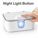 Wet Wipes Heater , Baby Wipe Warmer, Night-Ready Warm Wipes Dispenser with Moisture Lock, Large Capacity for Busy Parents, Soft Surround Heating, Safe & Even Warmth for Newborns
