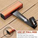 Floor Gap Fixer Tool for Laminate Floor Gap Repair, with Suction Cup, Rubber Mallet Hammer, Pull Rod, Replaceable Sticky Pad and Replaceable End Cap