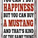 Mustang Sign, Mustang Accessories, Vintage Metal Mustang Signs