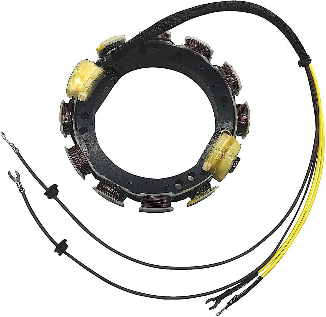 Stator For Johnson Evinrude Outboard 6Amp 85 115 135 140HP 1973-1977 4Cyl 2Stroke 173-1225 0581046 0581225 0763772 Cross Flow