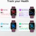 Smart Watch for Women, 1.85" HD Smartwatch (Answer/Make Calls), 2 Bands