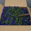 Artificial Boxwood Topiary Balls with Lavender 24" Set of 2 Faux Shrub Bushes, Evergreen Trees with Ground Spike & Garden Tools UV Resistant Faux Plants for Outdoor Planters, Porch & Front Door
