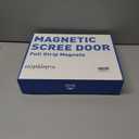 Magnetic Thermal Insulated Door Curtain Fits Door Size 36" x 82", Curtain Size 38" x 83", Thicker Layered Fabric Insulated Door Cover, Keep Warm Winter & Cool Summer, Dark Grey Fabric